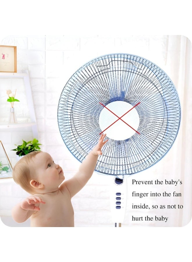 غطاء مروحة شبكي لحماية الأطفال مع مشبك قابل للتعديل - يحمي الأطفال من شفرات المروحة، مقاوم للغبار وقابل للغسل - يناسب مراوح الطاولة والأرضية الكهربائية - تصميم كرتوني لطيف، شكل عشوائي - Image 2